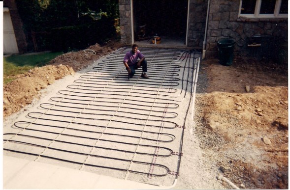 Tubing Layout for Driveway