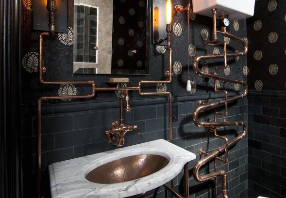 Steampunk Bathroom Dreams Reality